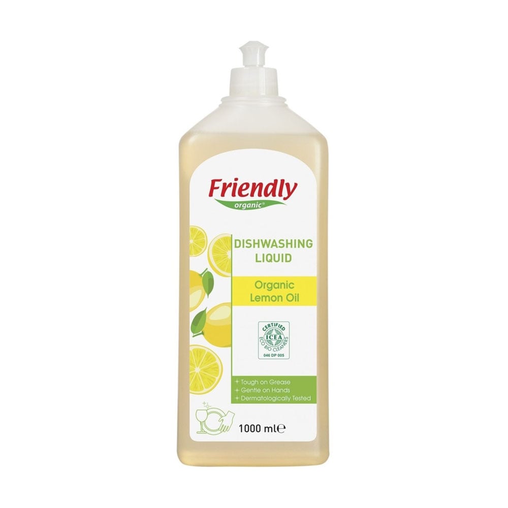 Органічний засіб для миття посуду Friendly Organic Лимонний сік, 1 л